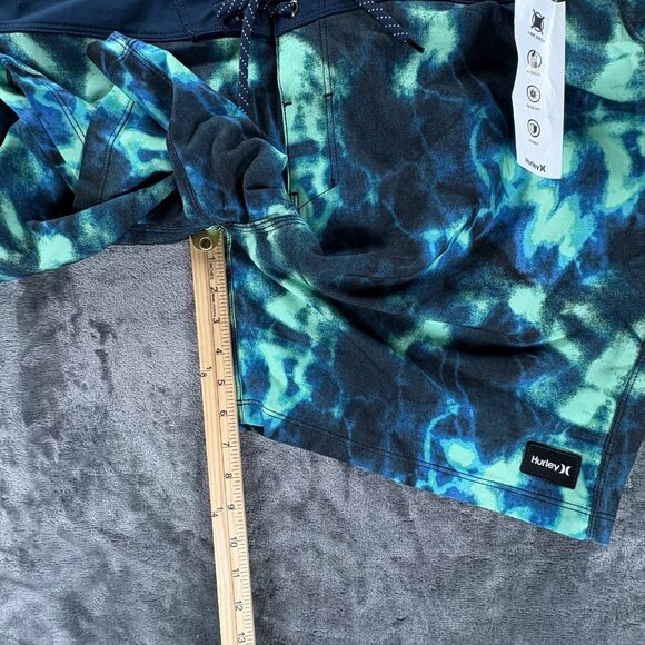 Hurley Phantom Eco Board Shorts Men 38 Tie Dye 18" Swim Trunks Beach Surf NWT - Picture 11 of 11